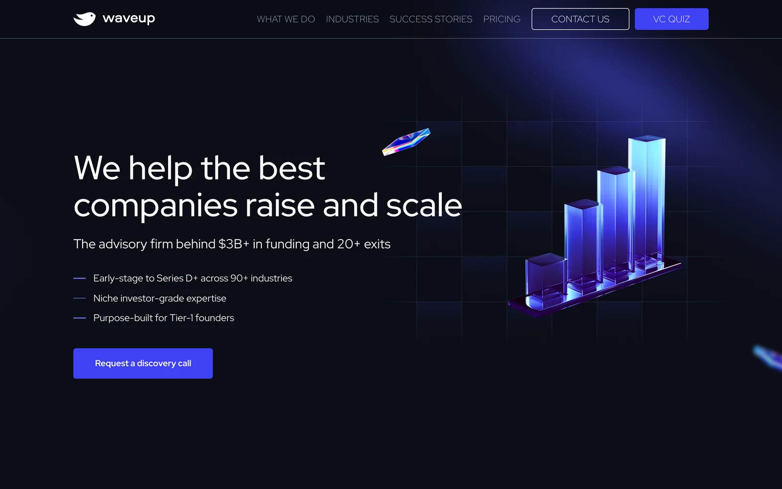 The Waveup website as it appeared on 15 October 2026